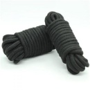 Lina bawełniana do wiązań Shibari 10m (1000 cm) Czarna - 1