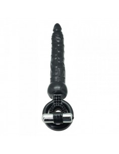 Pierścień na Penisa wibrujący Solid Dong With Cock Ring And Mini Bullet - Pierścienie erekcyjne wibrujące - 1