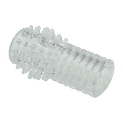 Nakładka na penisa Cock Sleeve With Nodules 10 cm przezroczysta - 1