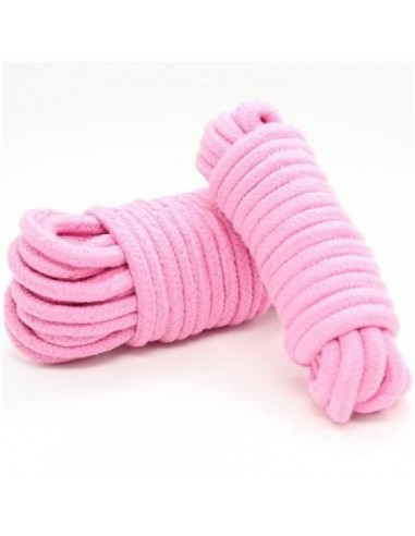 Lina BDSM Cotton Rope pink 10 m - Liny, sznury BDSM - 1