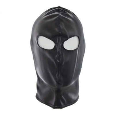 Maska Only Eyes Mask - czarna skórzana maska z otworami na oczy - 1