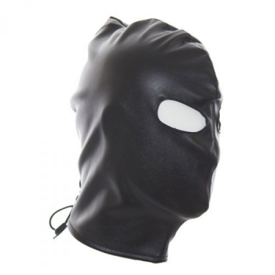 Maska Only Eyes Mask - czarna skórzana maska z otworami na oczy - 1 2