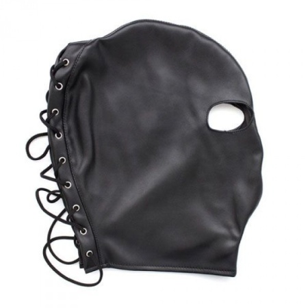 Maska Only Eyes Mask - czarna skórzana maska z otworami na oczy - 3