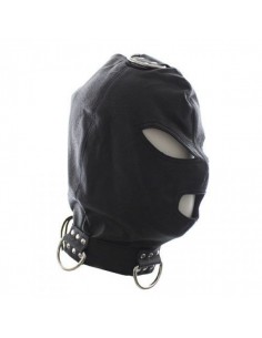 Maska na Oczy Bondage Hook Mask+Collar BLACK - Maski i kaptury - 1 2