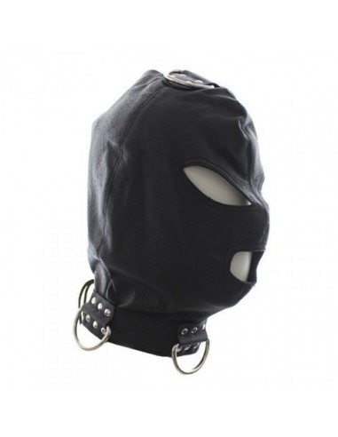 Maska na Oczy Bondage Hook Mask+Collar BLACK - Maski i kaptury - 2