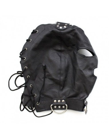 Maska na Oczy Bondage Hook Mask+Collar BLACK - Maski i kaptury - 3