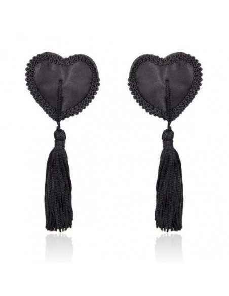 Nasutniki Heart Nipples Tassels BLACK - Nasutniki - 1