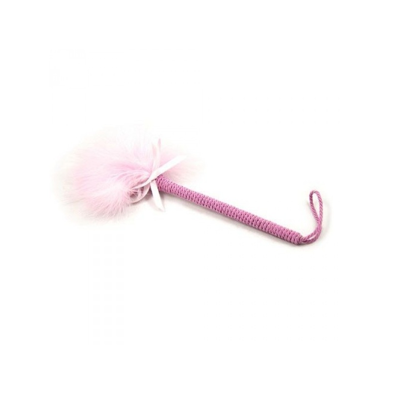 Piórko do łaskotania Soft skin duster 22 cm różowe - 2