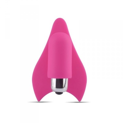 Stymulator łechtaczki Mini Finger Fan Clit Virgo 8,6 cm, różowy - 1 2