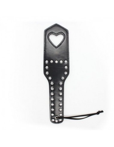 Packa Do Klapsów Heart Paddle Black - Baty, pejcze i packi - 1