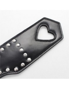 Packa Do Klapsów Heart Paddle Black - Baty, pejcze i packi - 1 2