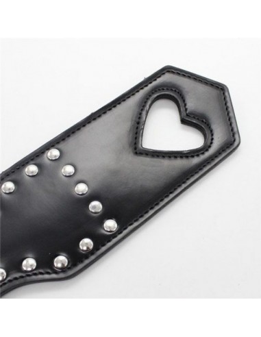 Packa Do Klapsów Heart Paddle Black - Baty, pejcze i packi - 2