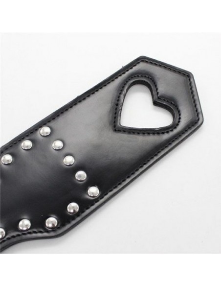 Packa Do Klapsów Heart Paddle Black - Baty, pejcze i packi - 2