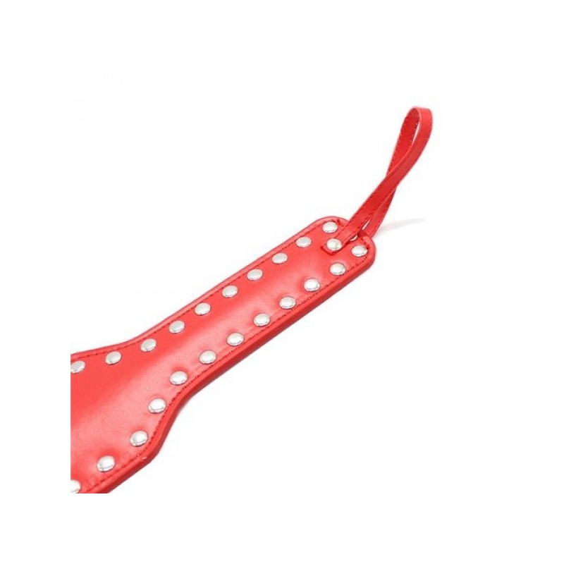 Packa Heart Paddle Czerwona z Ćwiekami, 35 cm - 3
