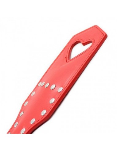 Packa Do Klapsów Heart Paddle Red - Baty, pejcze i packi - 4