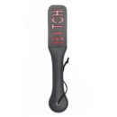 Packa Double Spank Paddle Bitch 40 cm, czarna, skóra ekologiczna - 1