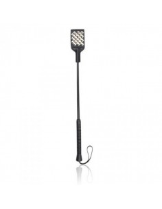 Pejcz BDSM Frustino Square Spot Riding Crop Black - Baty, pejcze i packi - 1