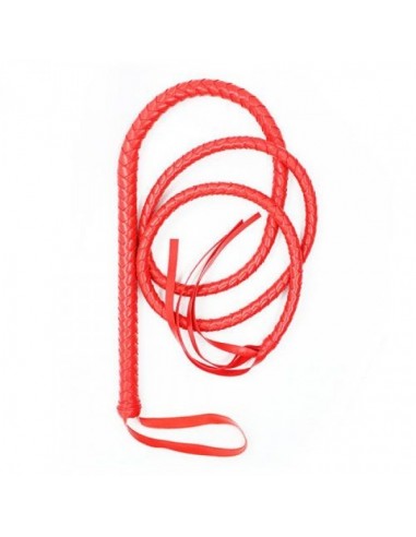 Pejcz BDSM Frusta Indy Flog Whip Red - Baty, pejcze i packi - 2