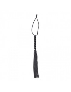 Pejcz BDSM Frusta A Frange Several Flogger Black - Baty, pejcze i packi - 1
