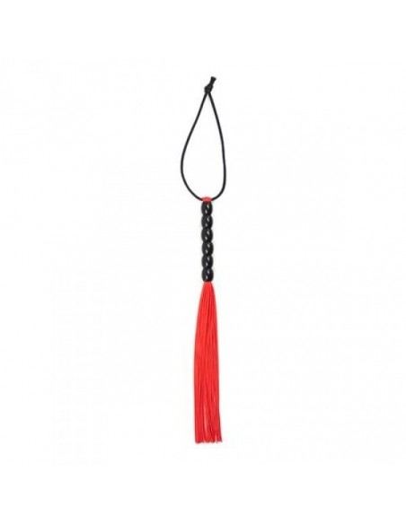 Pejcz BDSM Frusta A Frange Several Flogger Red - Baty, pejcze i packi - 1