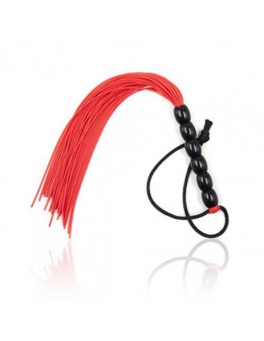 Pejcz BDSM Frusta A Frange Several Flogger Red - Baty, pejcze i packi - 3
