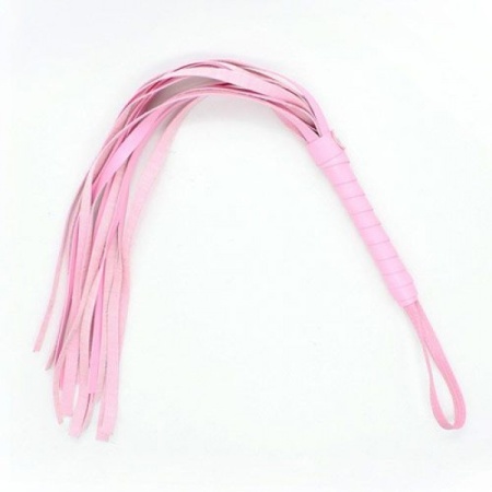 Pejcz Squash Whip z ekoskóry różowy 45 cm - 1