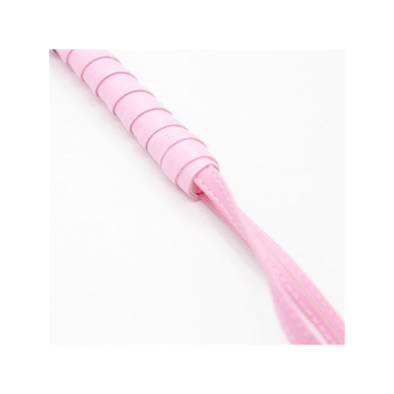 Pejcz Squash Whip z ekoskóry różowy 45 cm - 3