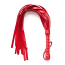 Pejcz Squash Whip czerwony – Skórzany flogger Cat O' Nine Tails - 1
