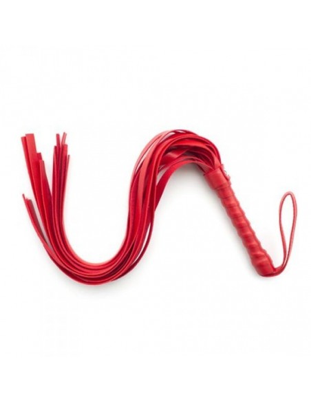 Pejcz BDSM Frusta A Frange Squash Whip Red - Baty, pejcze i packi - 3