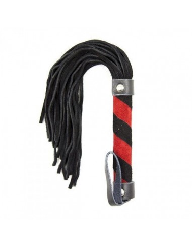 Pejcz BDSM Frusta A Frange Line Whip Black - Baty, pejcze i packi - 1