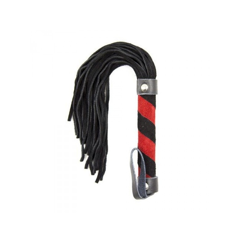 Pejcz skórzany Line Whip Cat o' Nine Tails 30 cm czarny - 1