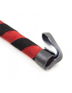 Pejcz BDSM Frusta A Frange Line Whip Black - Baty, pejcze i packi - 1 2