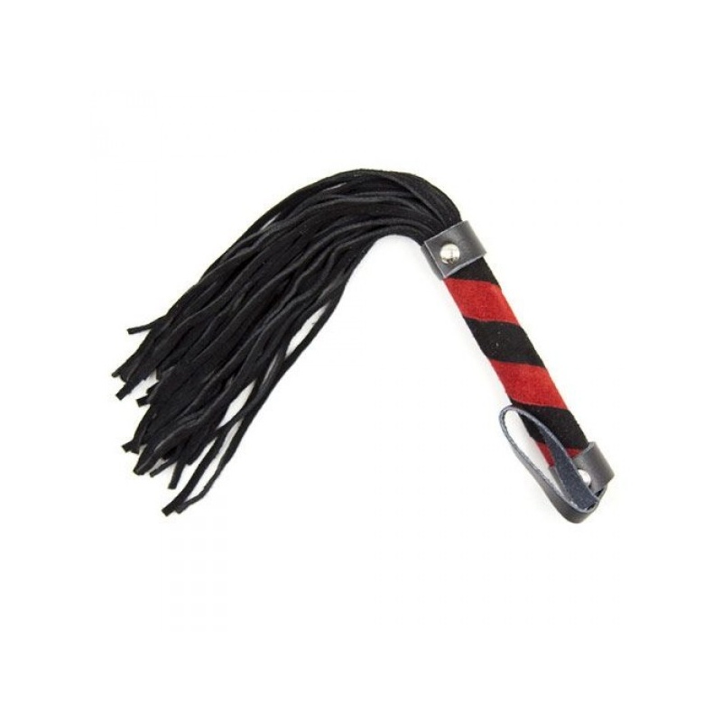 Pejcz skórzany Line Whip Cat o' Nine Tails 30 cm czarny - 3