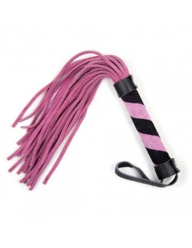 Pejcz BDSM Frusta A Frange Line Whip Pink - Baty, pejcze i packi - 1