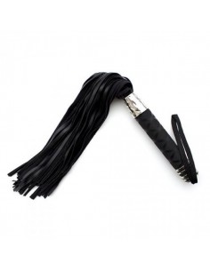 Pejcz BDSM Frusta A Frange Hard Whip Black - Baty, pejcze i packi - 1