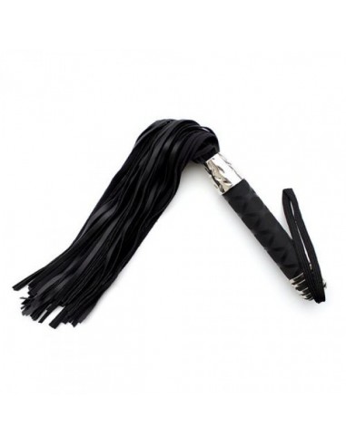 Pejcz BDSM Frusta A Frange Hard Whip Black - Baty, pejcze i packi - 1