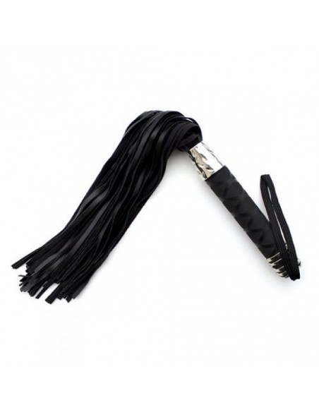 Pejcz BDSM Frusta A Frange Hard Whip Black - Baty, pejcze i packi - 1