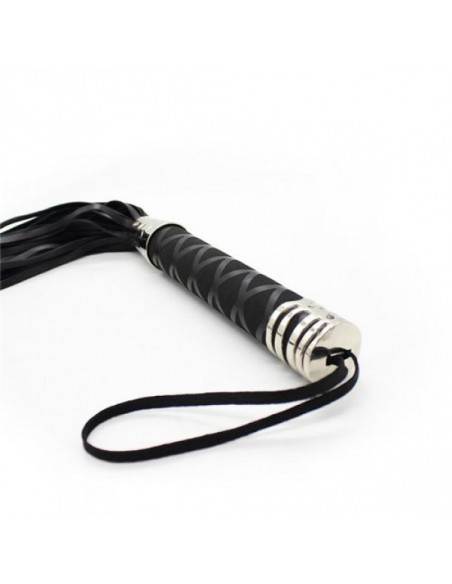 Pejcz BDSM Frusta A Frange Hard Whip Black - Baty, pejcze i packi - 2