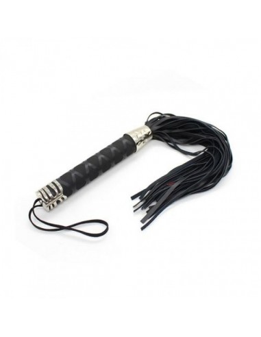 Pejcz BDSM Frusta A Frange Hard Whip Black - Baty, pejcze i packi - 3