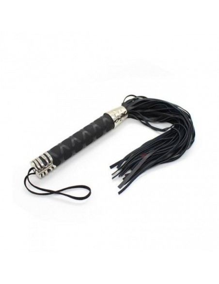 Pejcz BDSM Frusta A Frange Hard Whip Black - Baty, pejcze i packi - 3