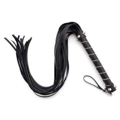 Pejcz BDSM Easy Line Whip czarny 70 cm - 1