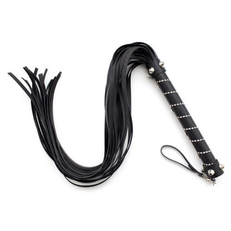 Pejcz BDSM Easy Line Whip czarny 70 cm - 1