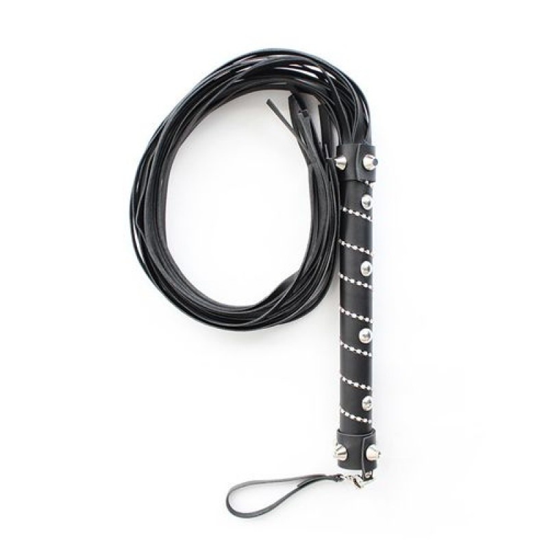 Pejcz BDSM Easy Line Whip czarny 70 cm - 2