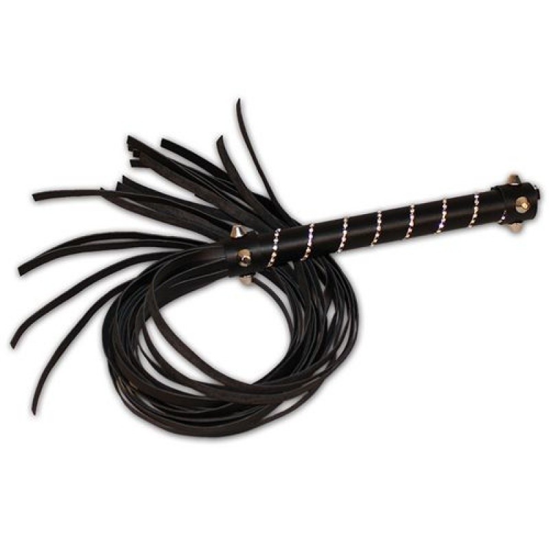 Pejcz BDSM Easy Line Whip czarny 70 cm - 3