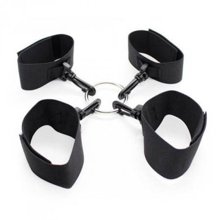 Zestaw wiązań Costrittivo Easy Arms Restraint w kolorze czarnym - 1