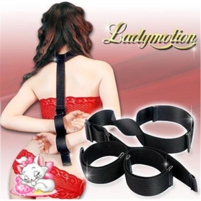 Zestaw do krępowania rąk z tyłu z obrożą Costrittivo Easy Back Arms Restraint - 1 2