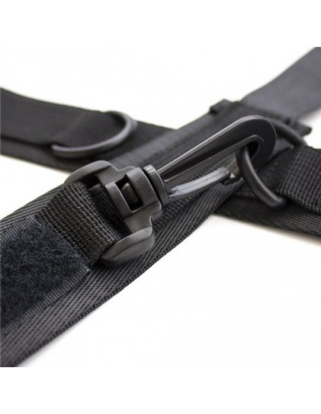 Uprząż BDSM Costrittivo Easy Cuffs Collar Arms Restraint Black - Uprzęże BDSM - 3