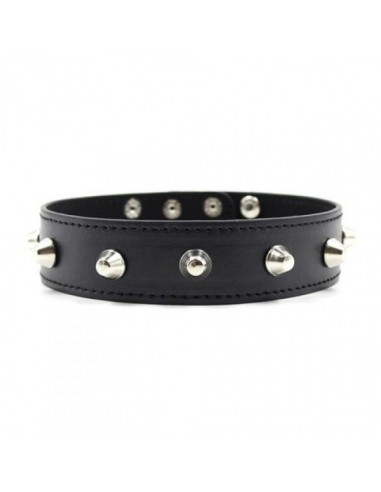 Obroża BDSM Collare Spikes Collar Black - Chokery, obroże i smycze - 1