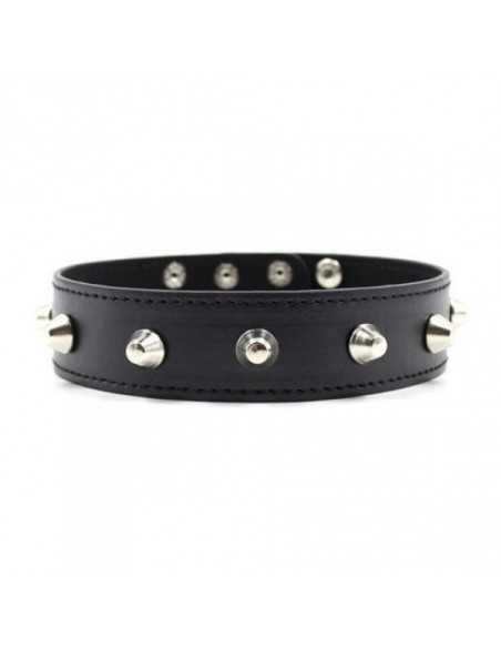 Obroża BDSM Collare Spikes Collar Black - Chokery, obroże i smycze - 1