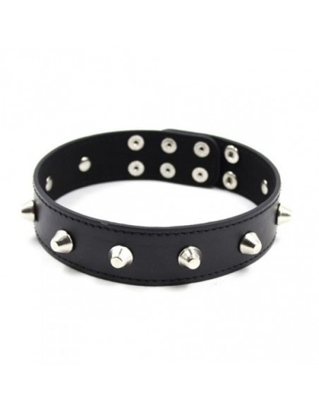 Obroża BDSM Collare Spikes Collar Black - Chokery, obroże i smycze - 2